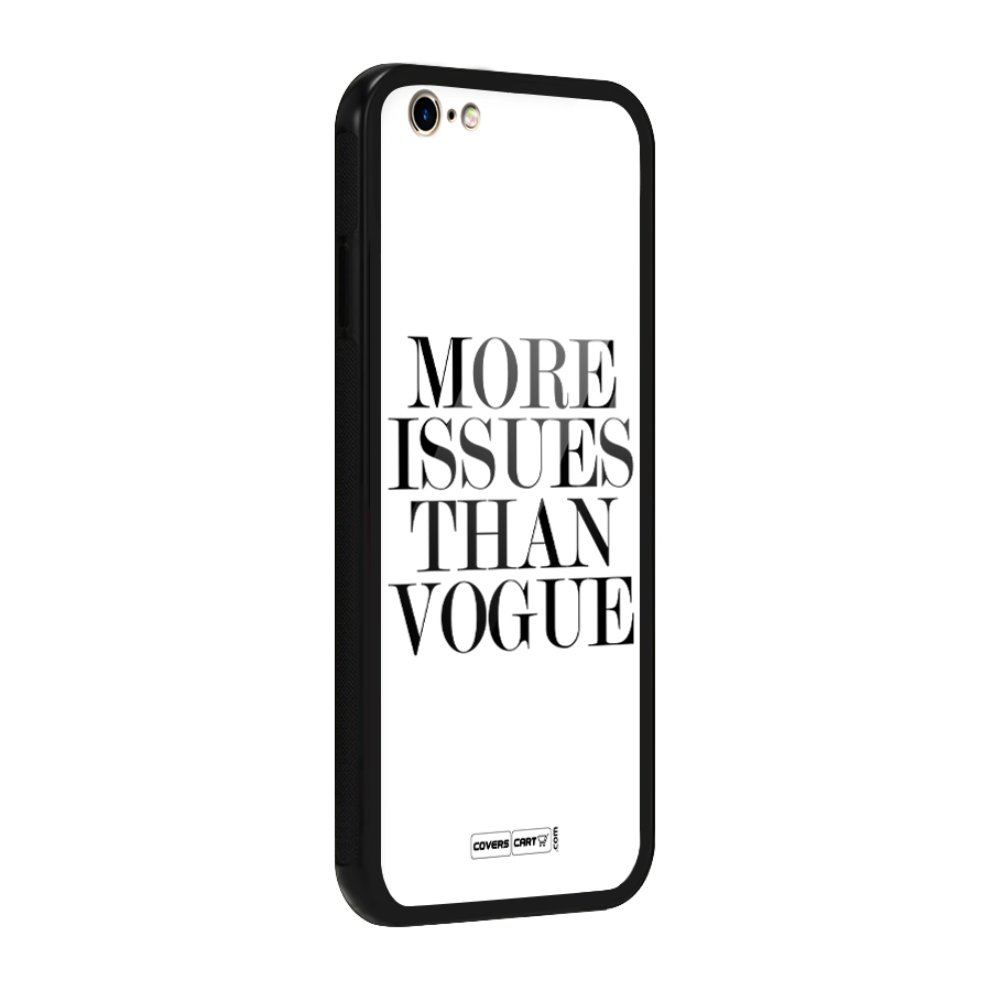 More Issues than Vogue (White) Glass Back Case for iPhone 6 6S