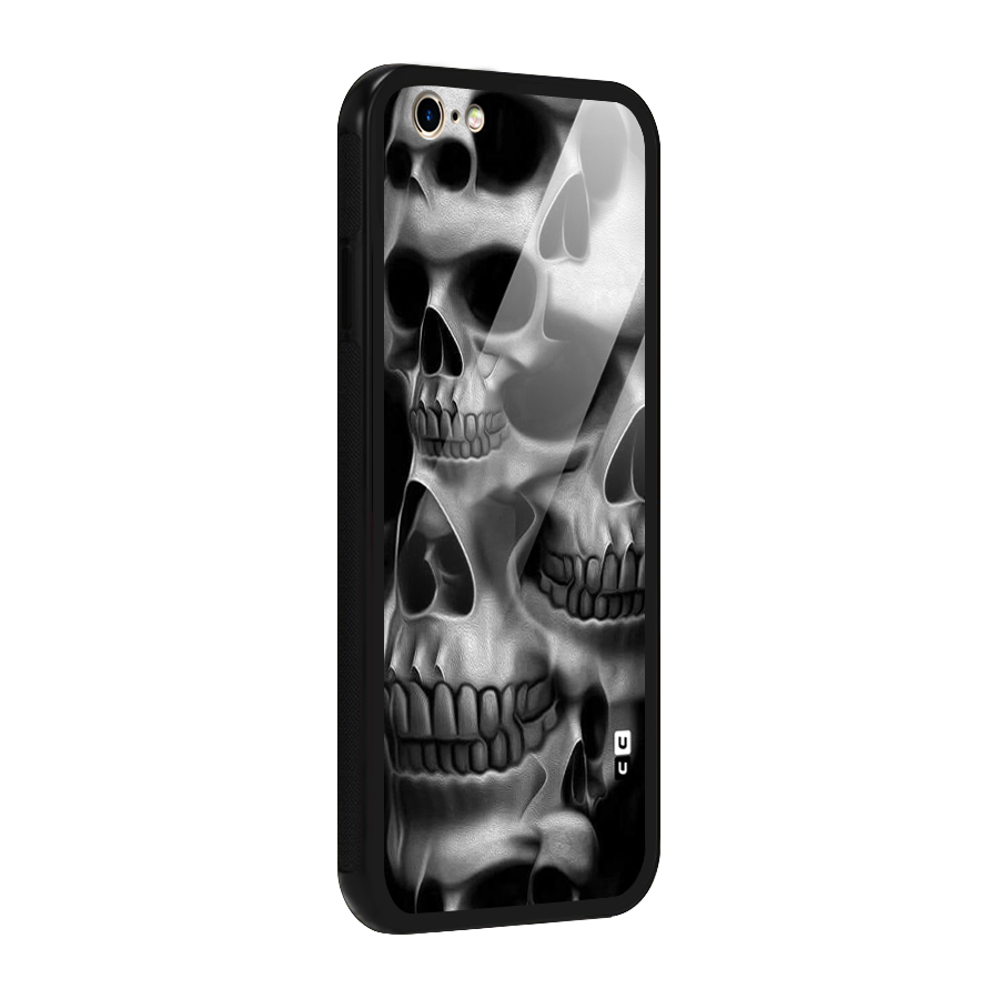 Multiple Skulls Glass Back Case for iPhone 6 6S