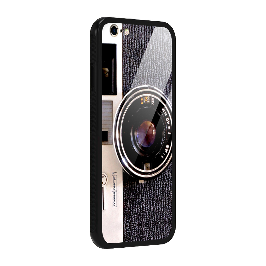 Old School Camera Glass Back Case for iPhone 6 6S