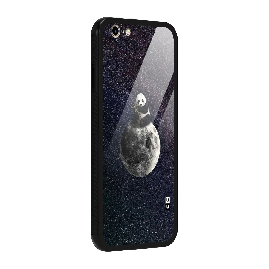 Panda Space Glass Back Case for iPhone 6 6S
