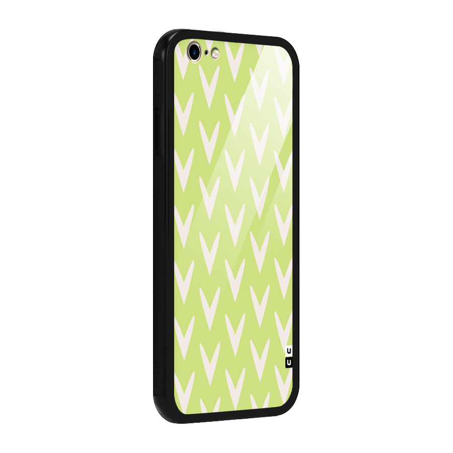 Pastel Green Grass Glass Back Case for iPhone 6 6S
