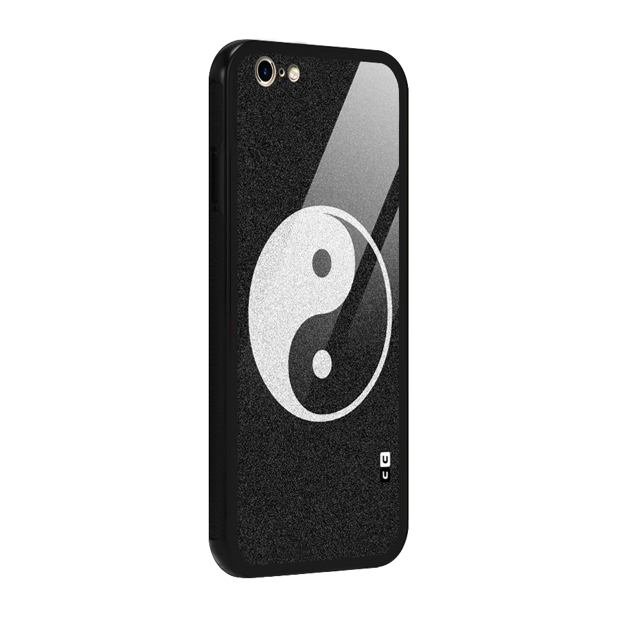 Peace Disorted Glass Back Case for iPhone 6 6S