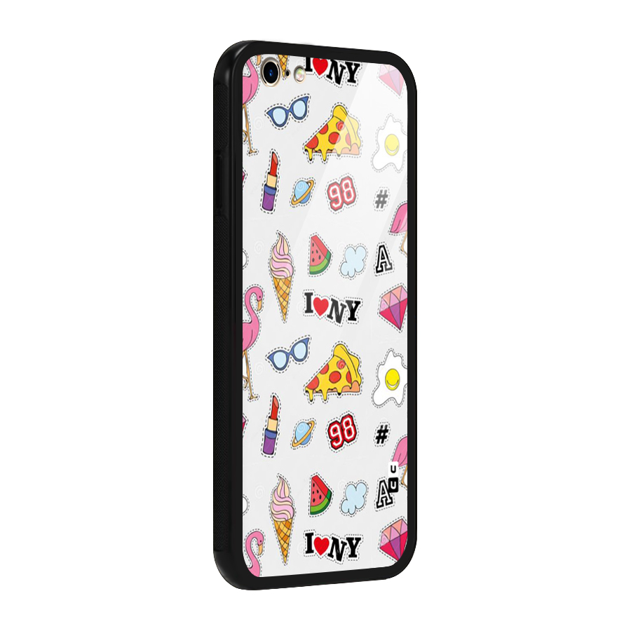 Personnel Quirk Glass Back Case for iPhone 6 6S