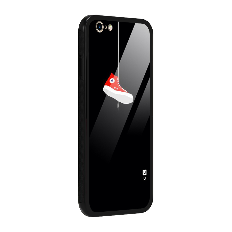 Red Shoe Hanging Glass Back Case for iPhone 6 6S