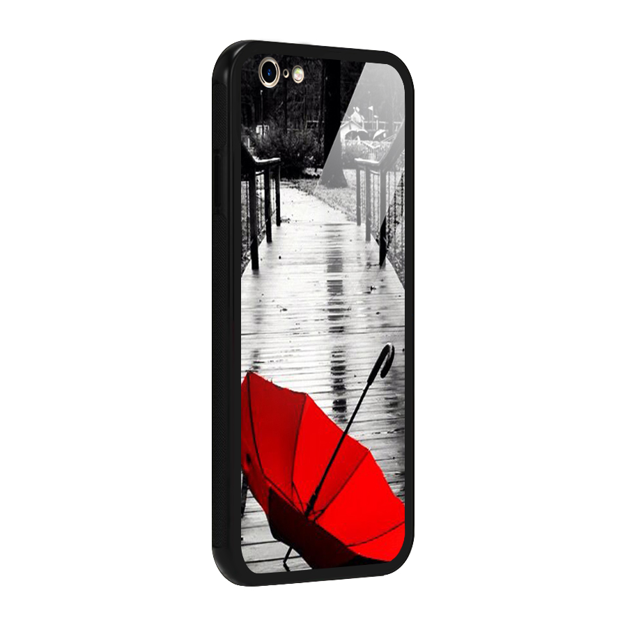 Red Umbrella Glass Back Case for iPhone 6 6S