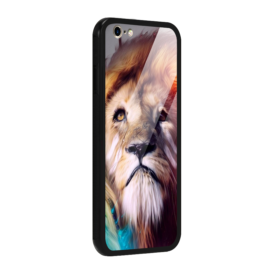 Royal Lion Glass Back Case for iPhone 6 6S