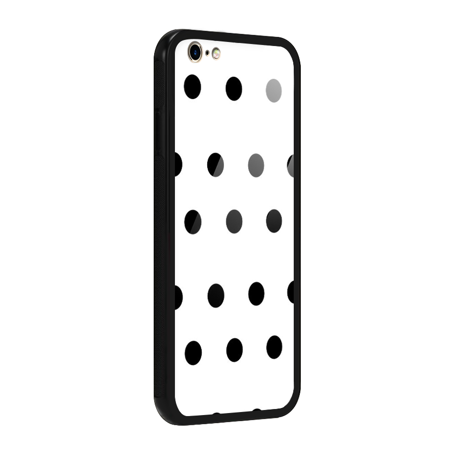 Royal Polka Dots Glass Back Case for iPhone 6 6S