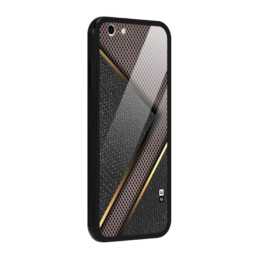 Rugged Polka Design Glass Back Case for iPhone 6 6S