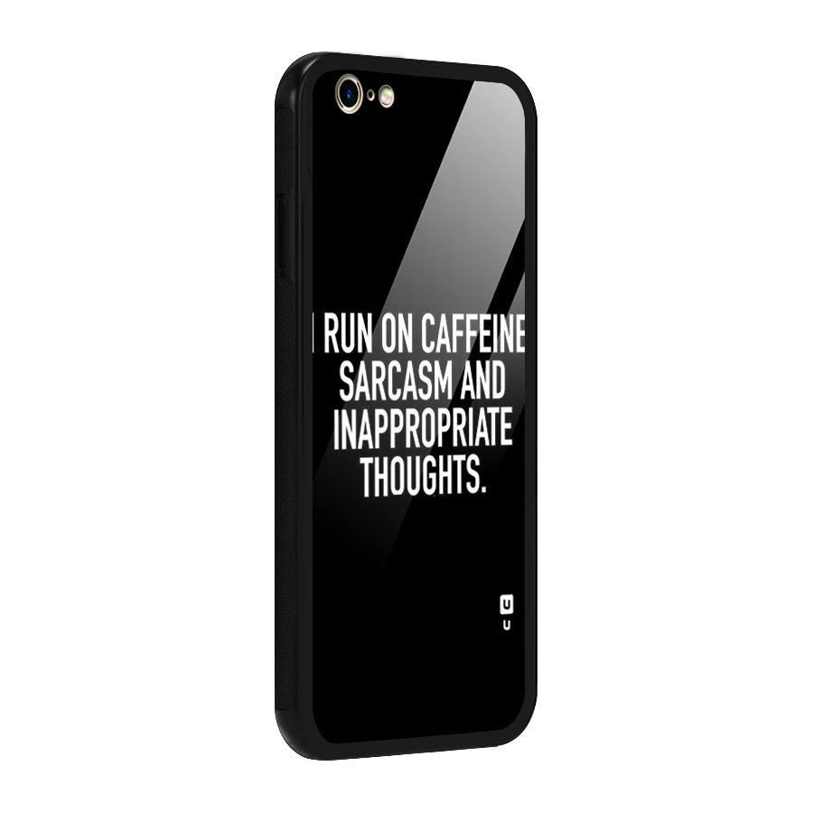 Sarcasm And Caffeine Glass Back Case for iPhone 6 6S