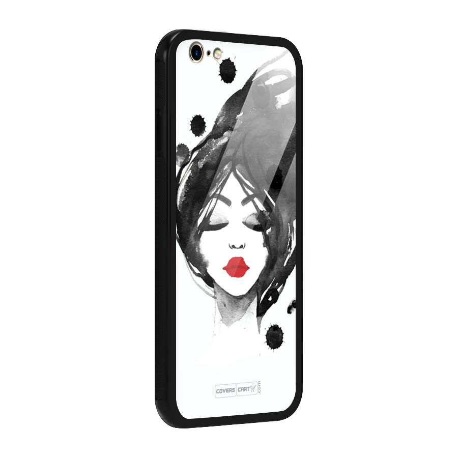 Sassy Girl Glass Back Case for iPhone 6 6S