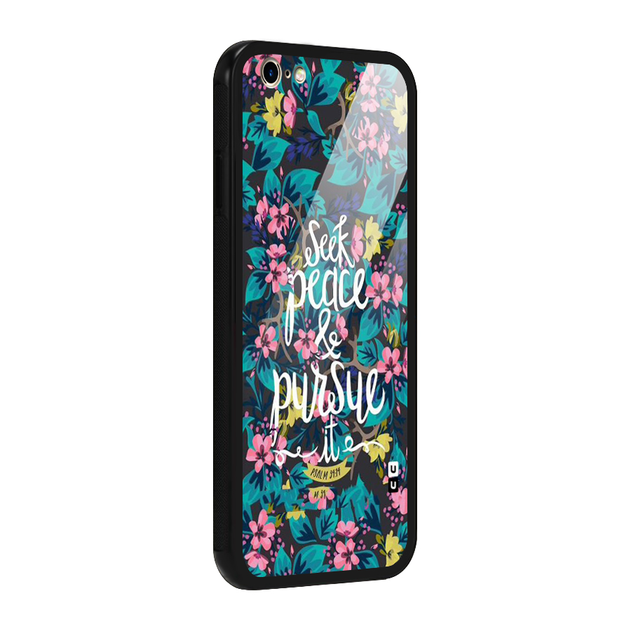 Seek Peace Glass Back Case for iPhone 6 6S