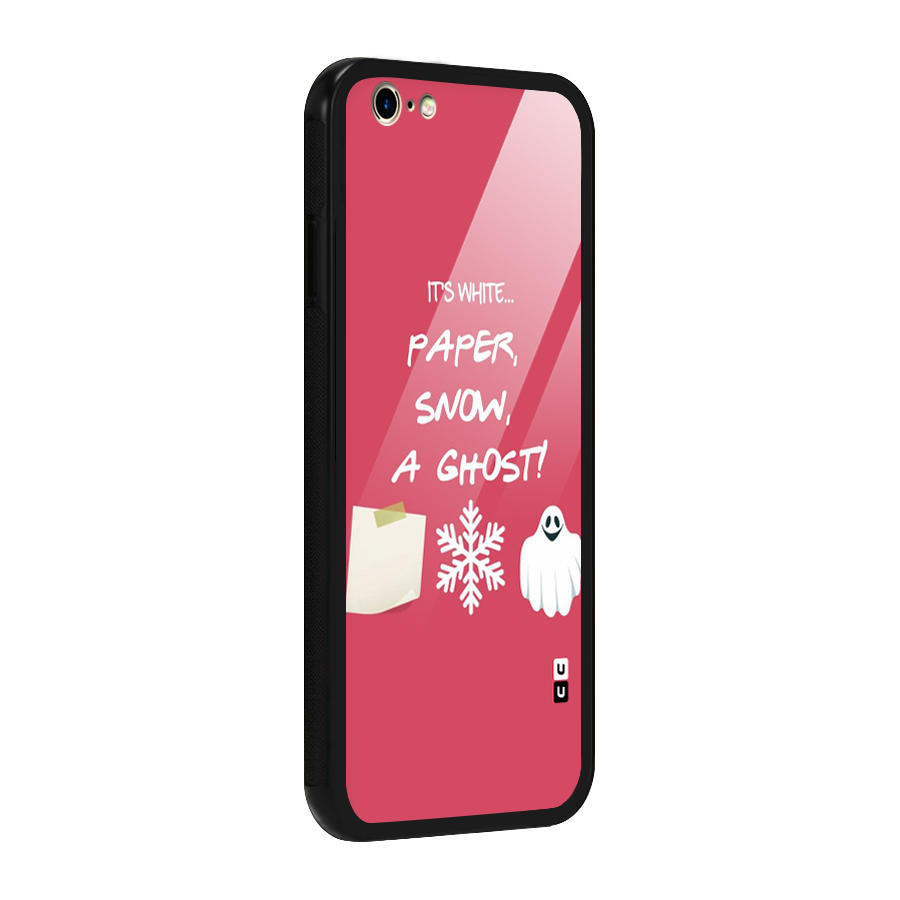 Snow Paper Glass Back Case for iPhone 6 6S