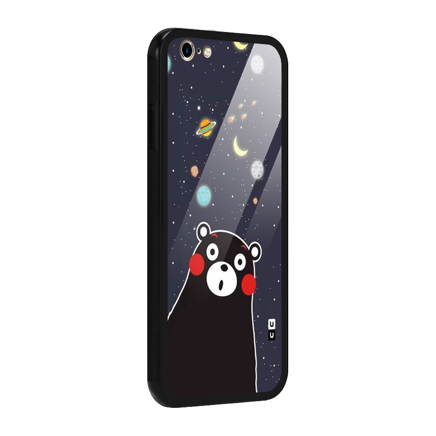 Space Bear Glass Back Case for iPhone 6 6S