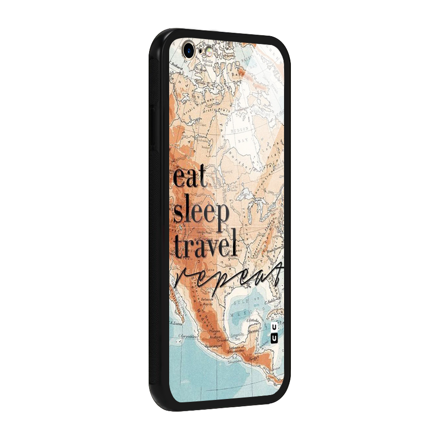 Travel Repeat Glass Back Case for iPhone 6 6S