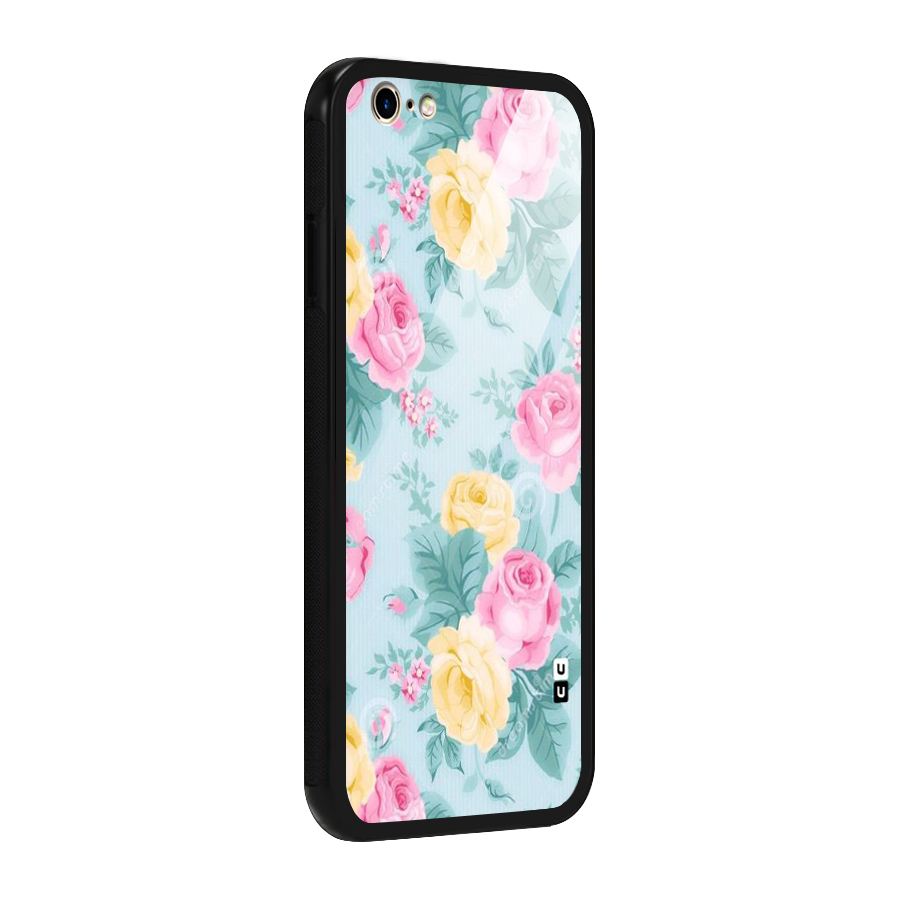 Vintage Pastels Glass Back Case for iPhone 6 6S