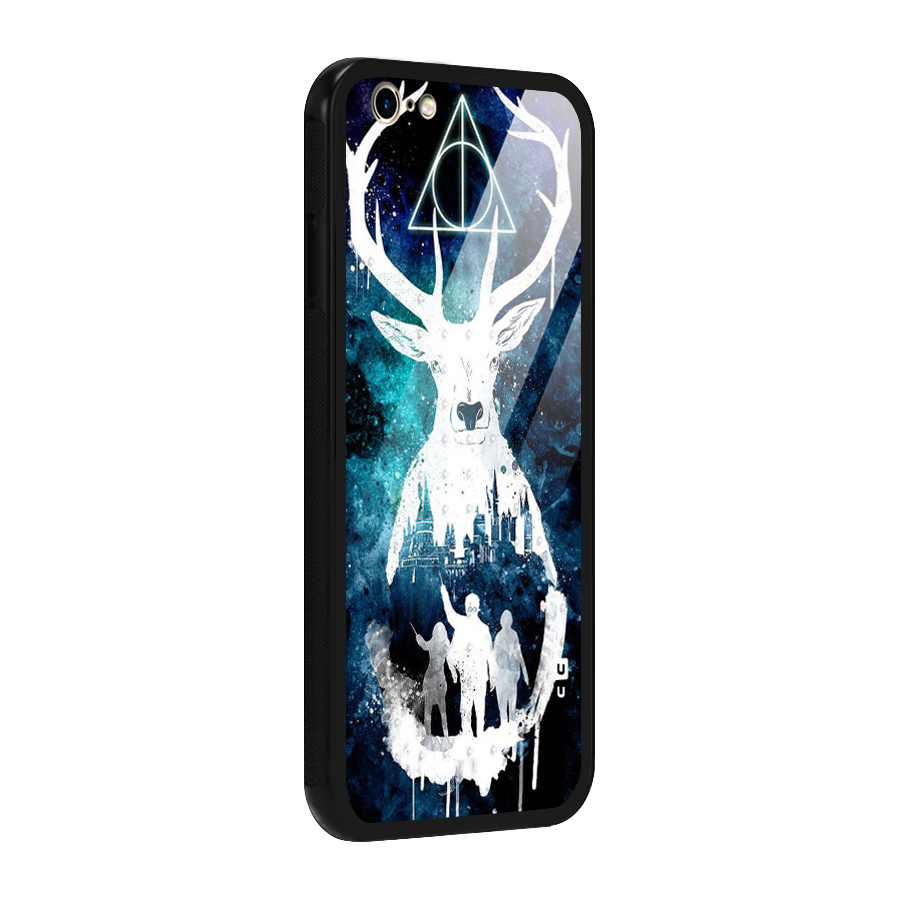 White Deer Glass Back Case for iPhone 6 6S