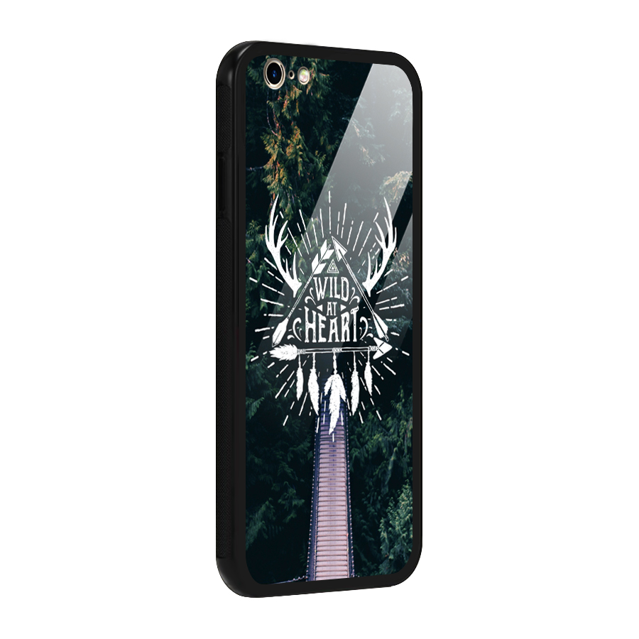 Wild Heart Glass Back Case for iPhone 6 6S