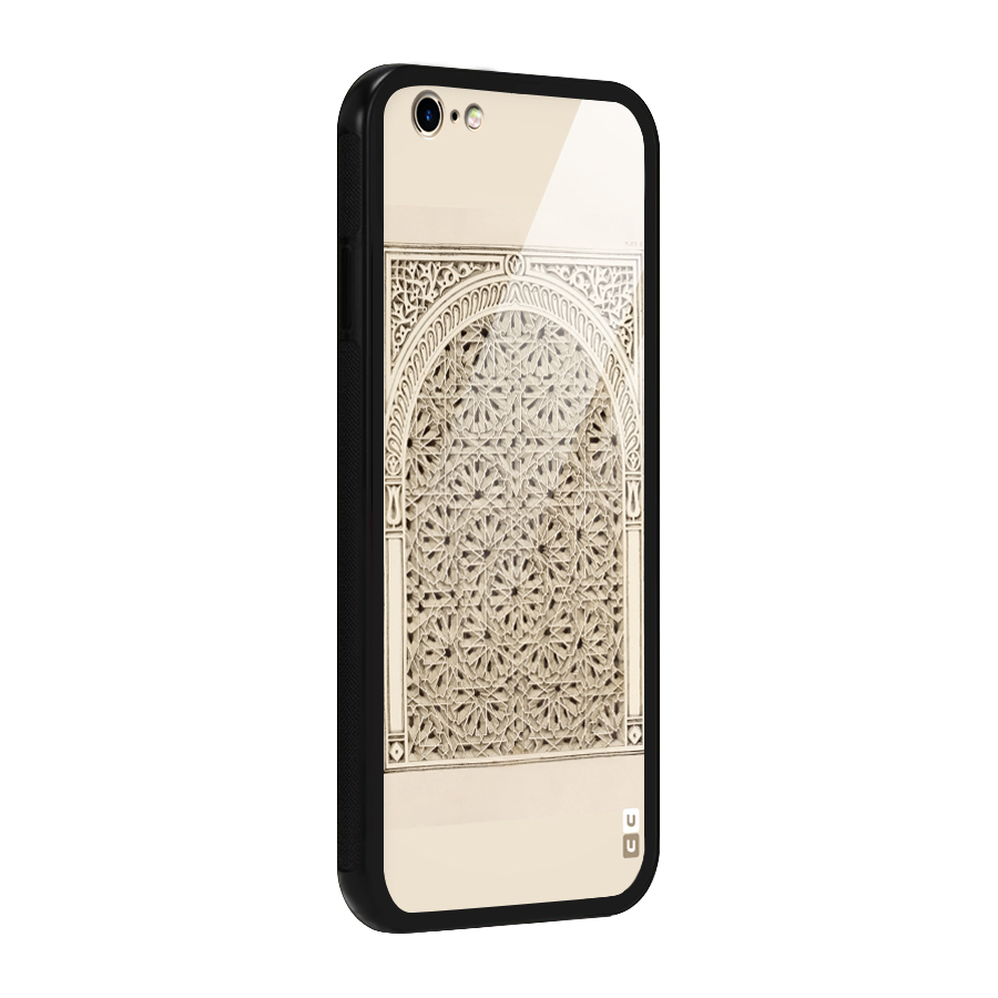 Window Ornaments Glass Back Case for iPhone 6 6S