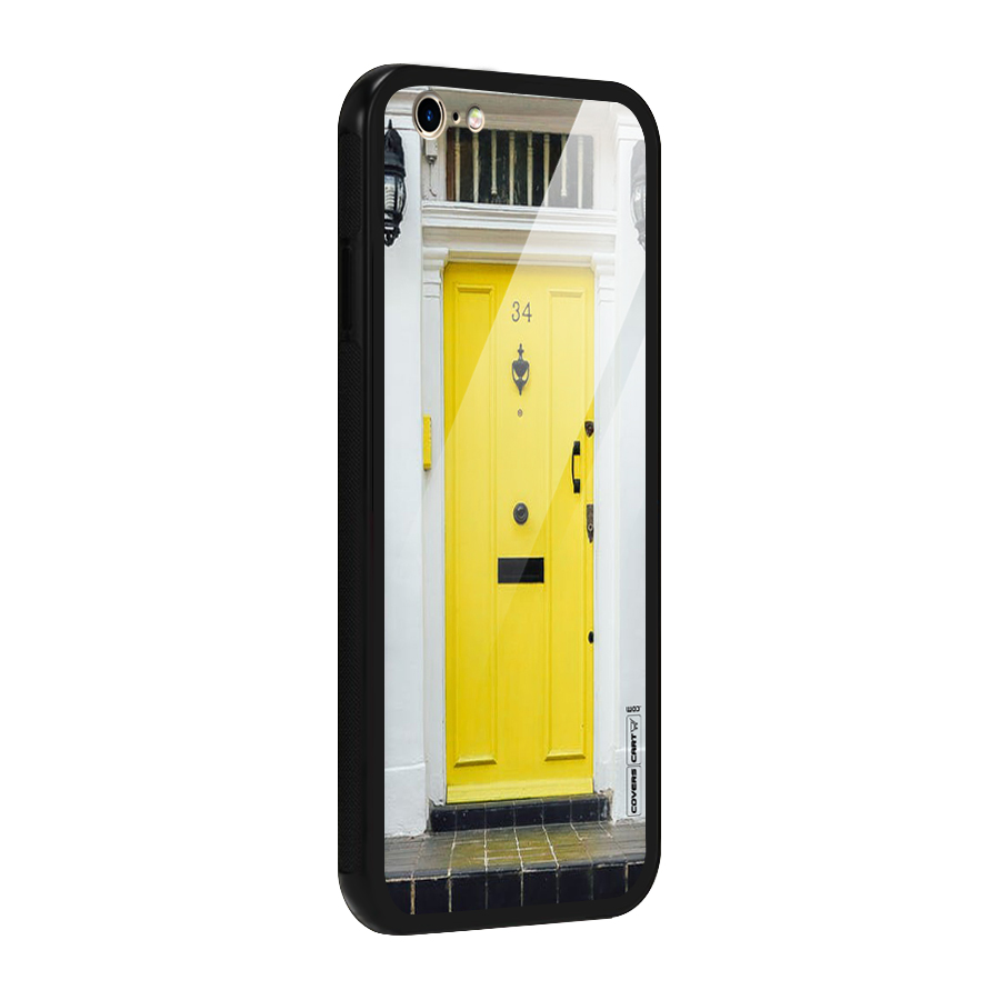 Yellow Door Glass Back Case for iPhone 6 6S