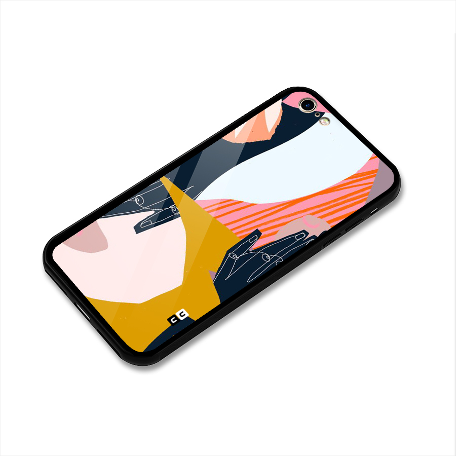 Abstract Hands Glass Back Case for iPhone 6 6S