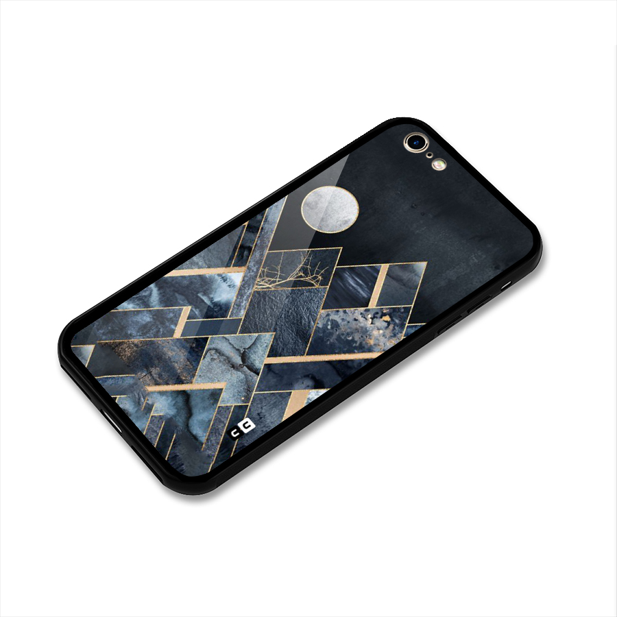 Abstract Scenic Design Glass Back Case for iPhone 6 6S