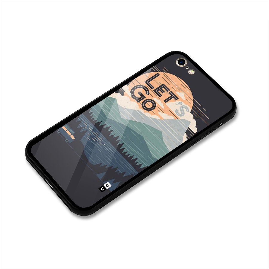 Abstract Travel Glass Back Case for iPhone 6 6S