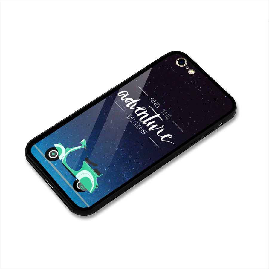 Adventure Scooter Glass Back Case for iPhone 6 6S