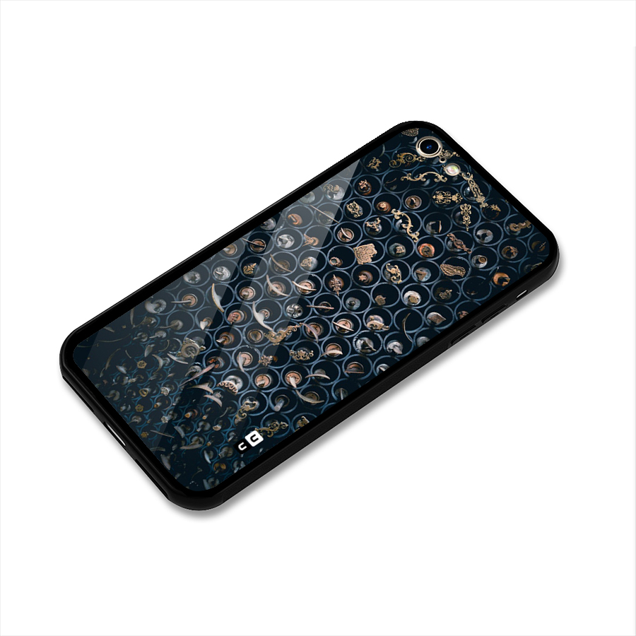 Ancient Wall Circles Glass Back Case for iPhone 6 6S