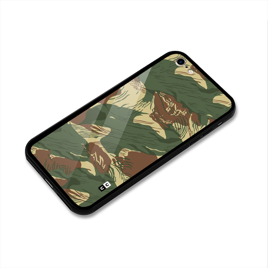 Army Design Glass Back Case for iPhone 6 6S