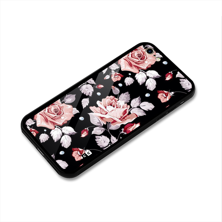 Artsy Floral Glass Back Case for iPhone 6 6S