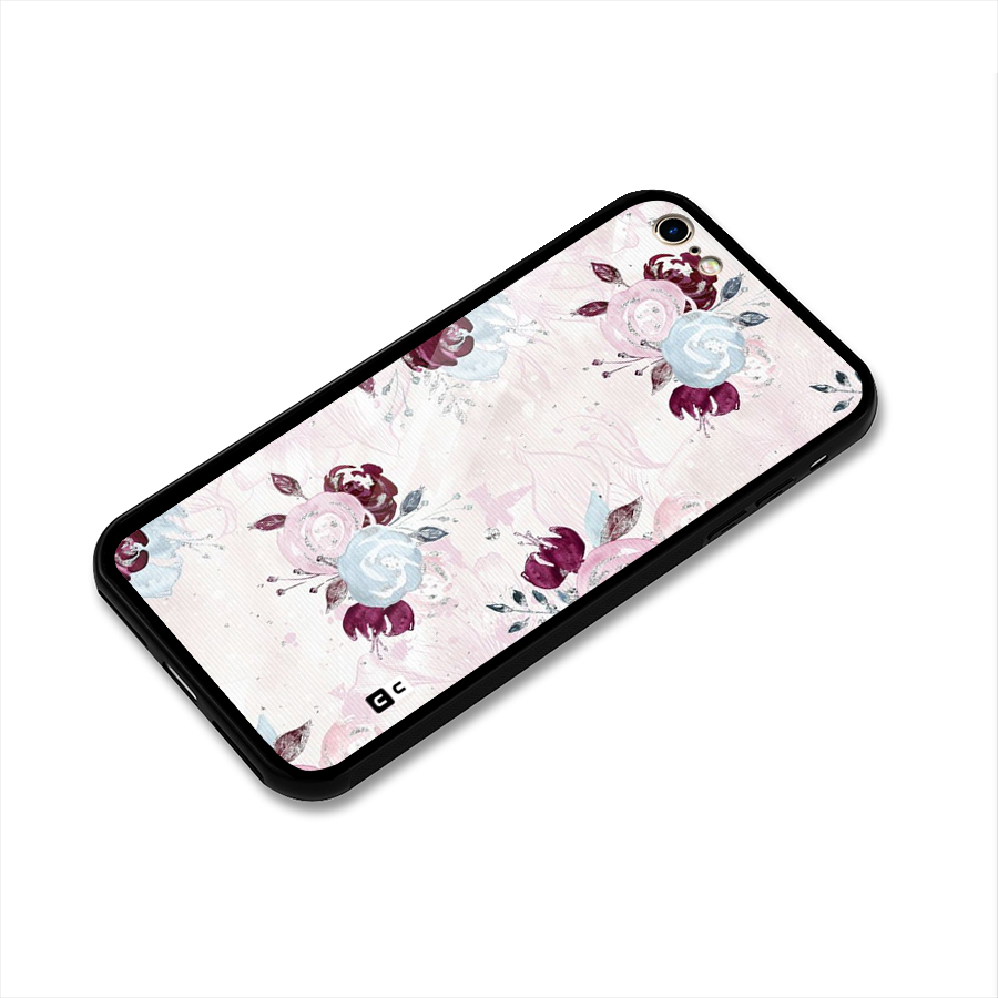 Artsy Florasy Glass Back Case for iPhone 6 6S