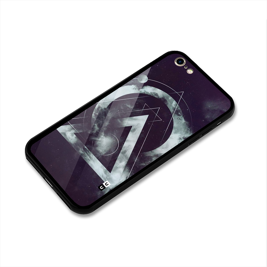 Basic Galaxy Shape Glass Back Case for iPhone 6 6S