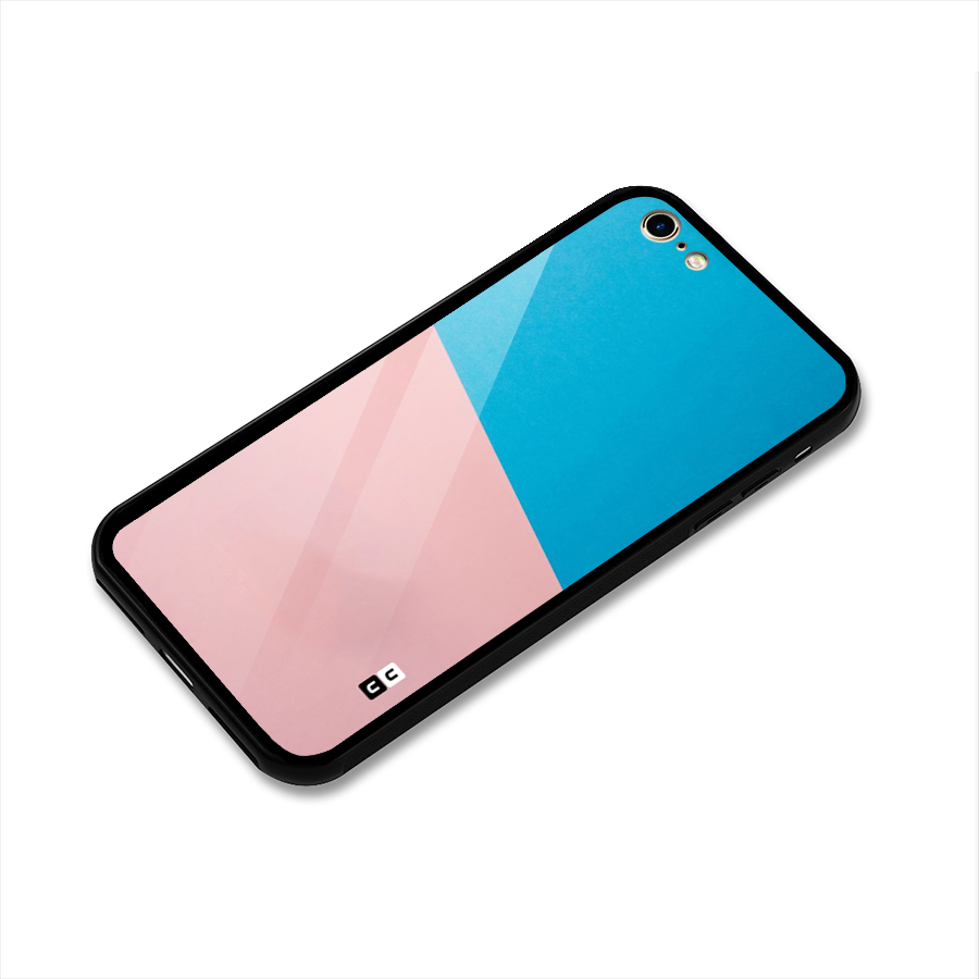 Bicolor Design Glass Back Case for iPhone 6 6S
