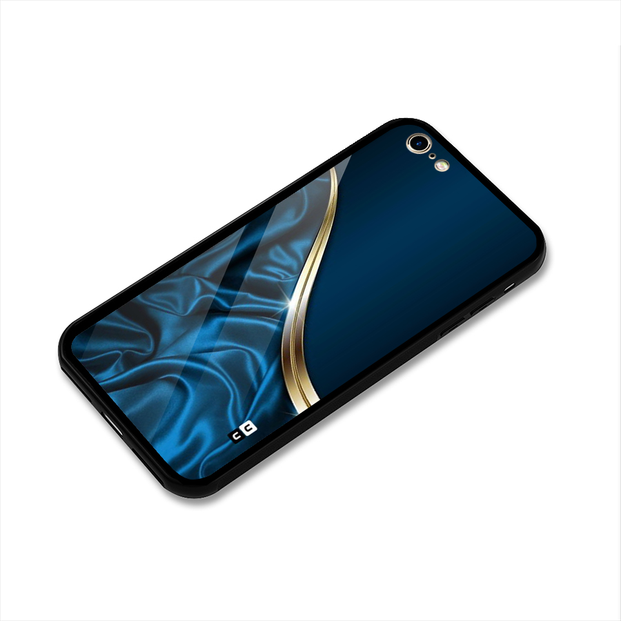 Blue Smooth Flow Glass Back Case for iPhone 6 6S