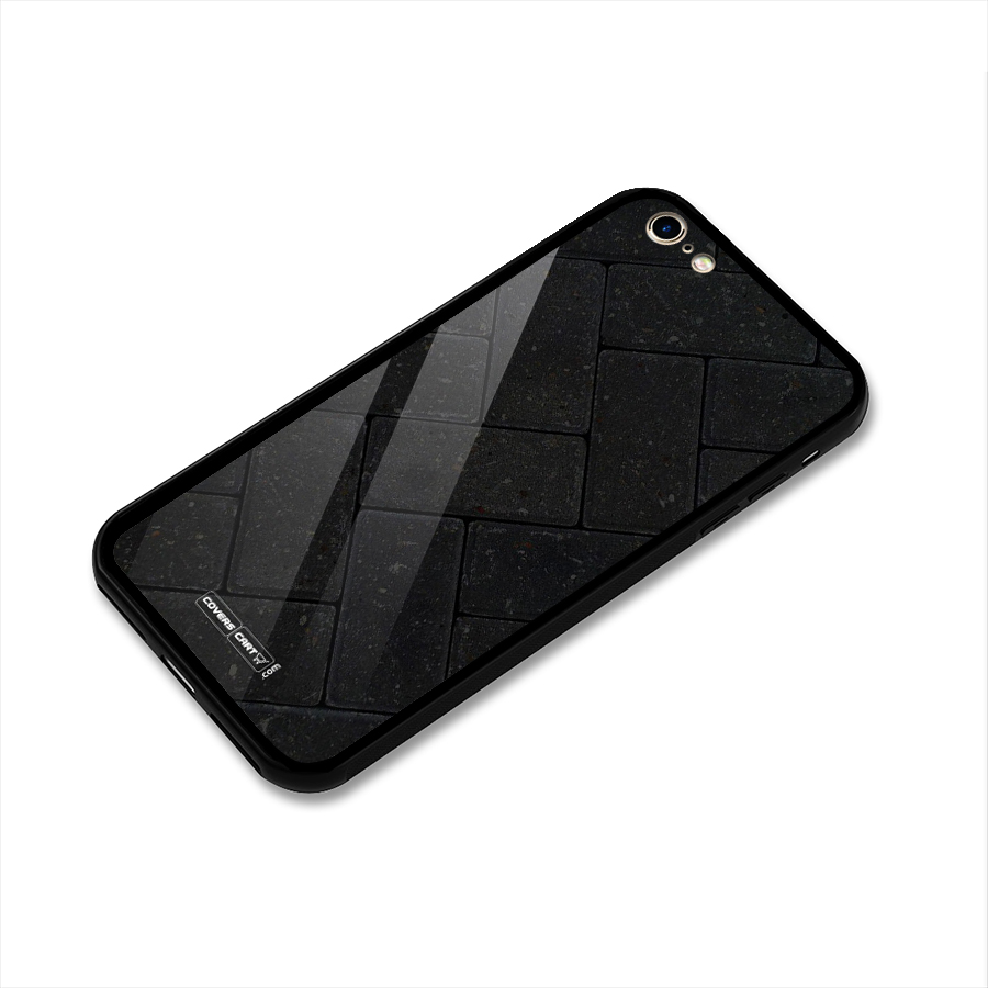 Bricks Pattern Glass Back Case for iPhone 6 6S