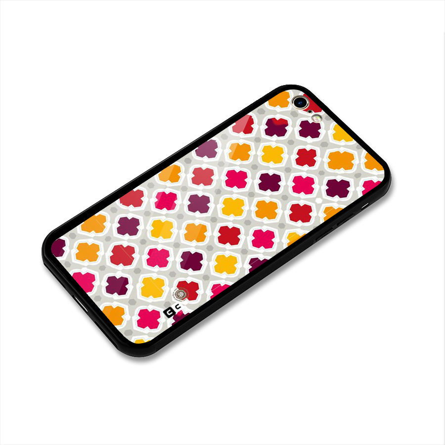 Bright Pattern Glass Back Case for iPhone 6 6S