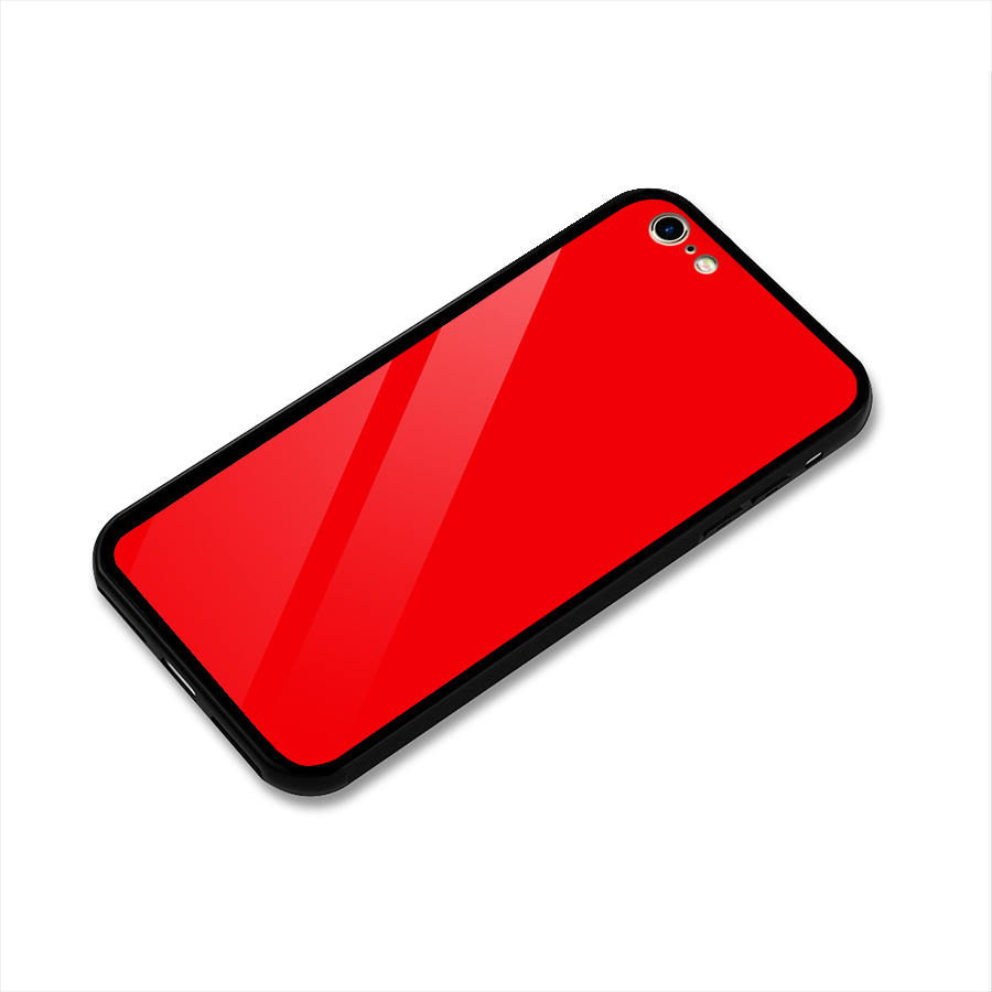 Bright Red Glass Back Case for iPhone 6 6S