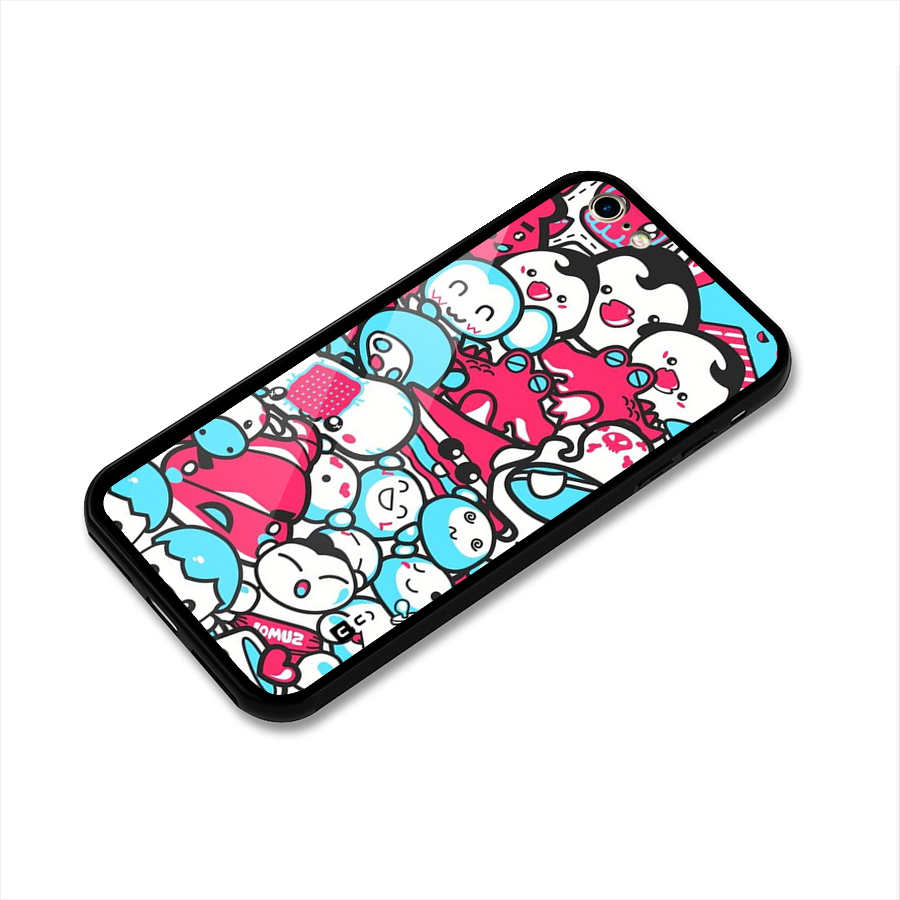 Bunny Quirk Glass Back Case for iPhone 6 6S