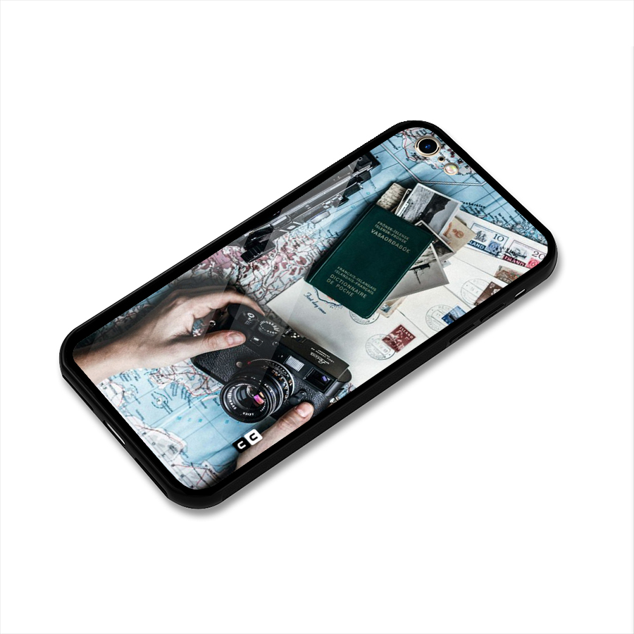 Camera and Postcards Glass Back Case for iPhone 6 6S