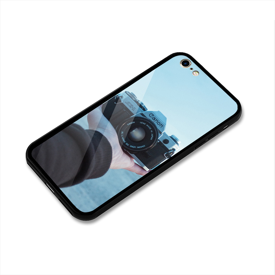 Camera in Hand Glass Back Case for iPhone 6 6S