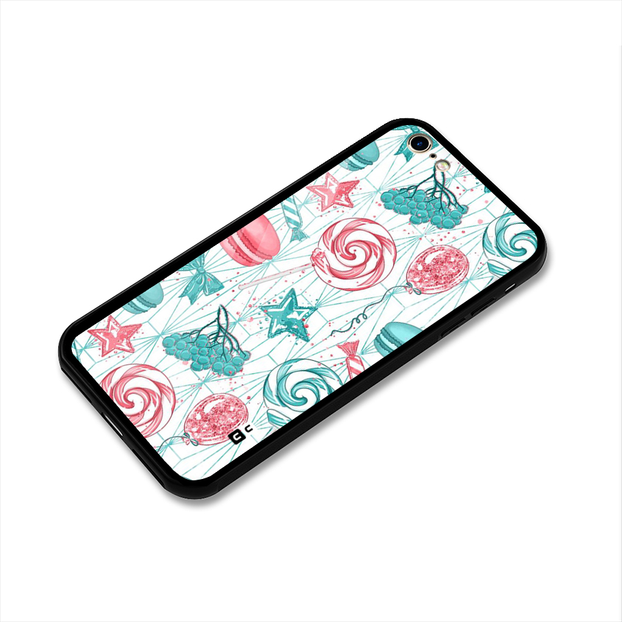 Candies And Macroons Glass Back Case for iPhone 6 6S