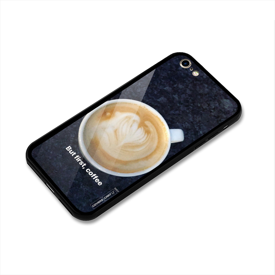 Cappuccino Coffee Glass Back Case for iPhone 6 6S