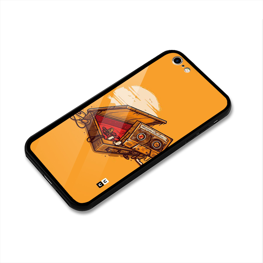 Casette Box Glass Back Case for iPhone 6 6S