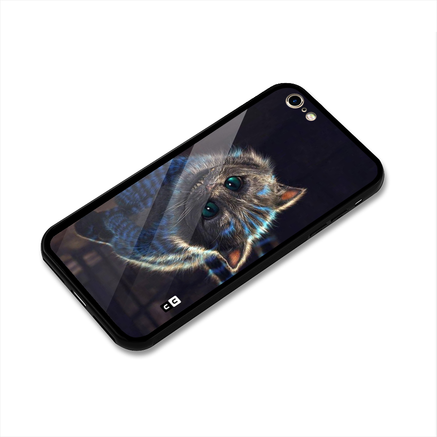 Cat Smile Glass Back Case for iPhone 6 6S