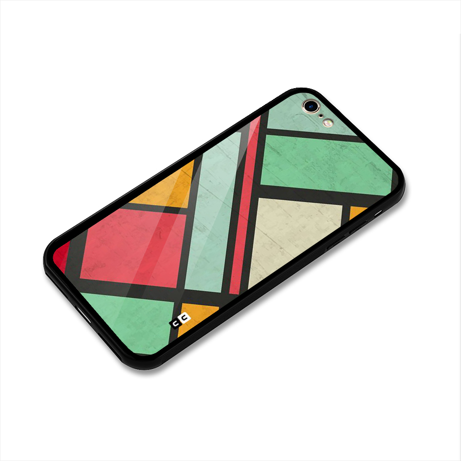 Check Colors Glass Back Case for iPhone 6 6S