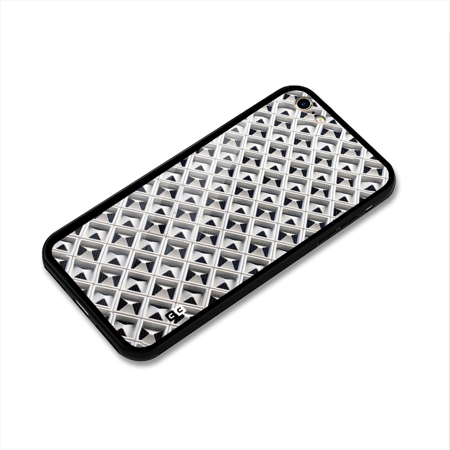 Check White Design Glass Back Case for iPhone 6 6S