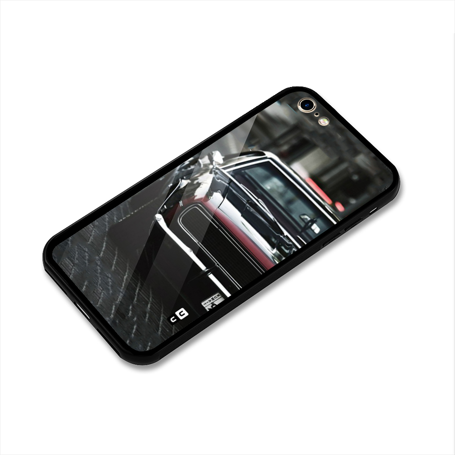 Class Vintage Car Glass Back Case for iPhone 6 6S