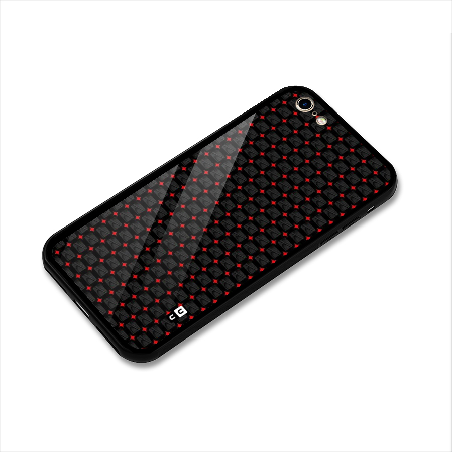 Class With Polka Glass Back Case for iPhone 6 6S
