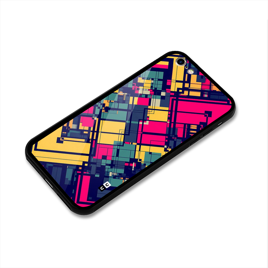 Classic Abstract Coloured Glass Back Case for iPhone 6 6S