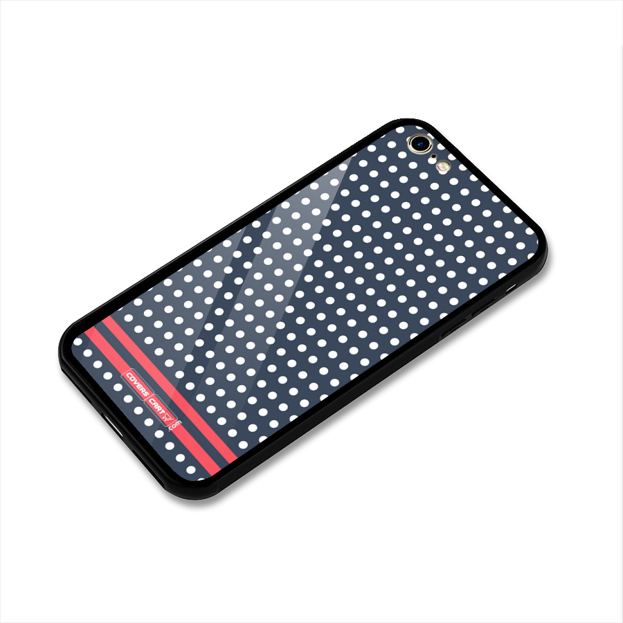 Classic Polka Dots Glass Back Case for iPhone 6 6S